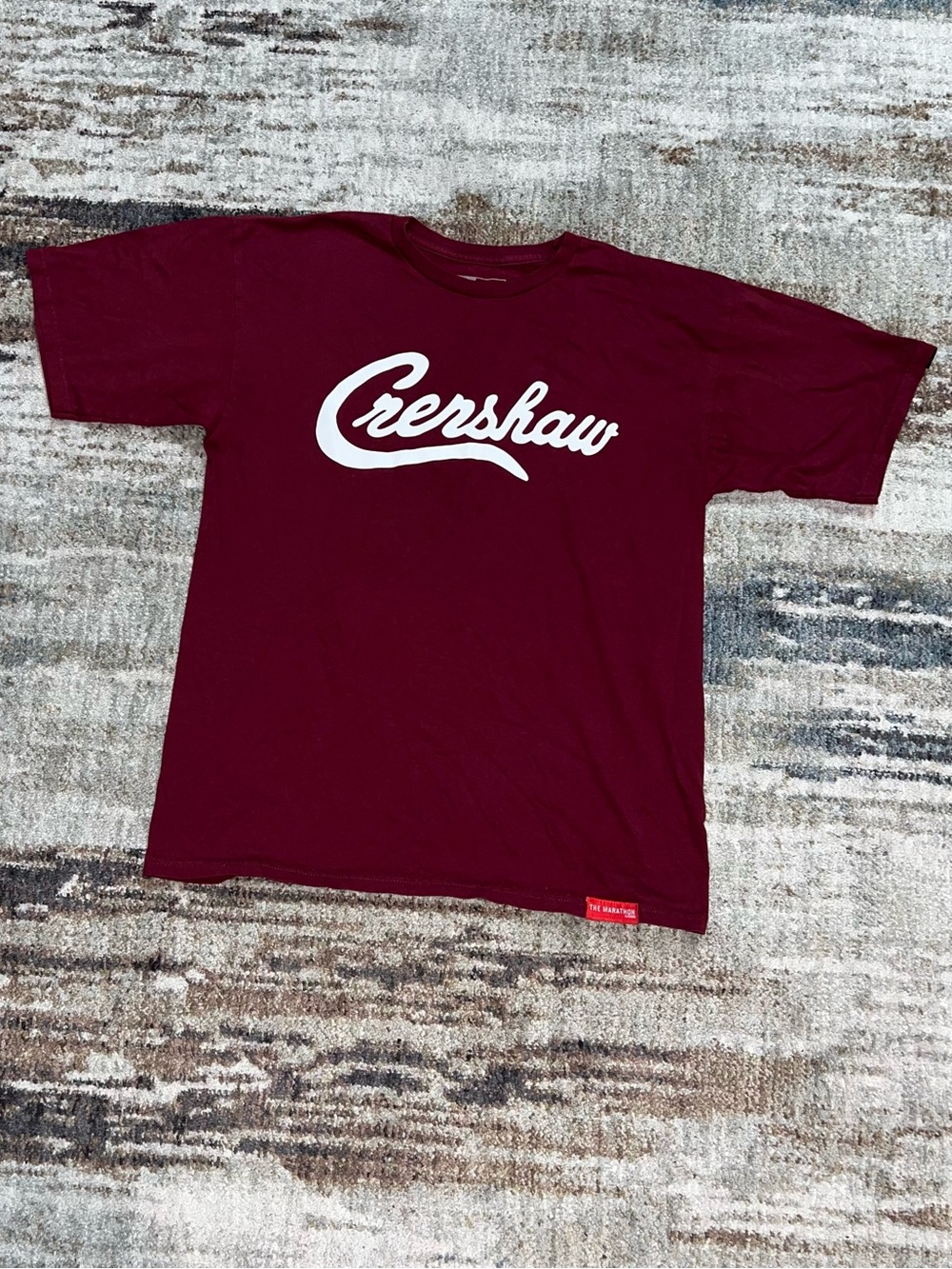 The Marathon Clothing Crenshaw Script Logo T-Shirt Large Nipsey Hussle TMC